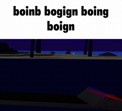 Screenshot Of Video Game Saying Boinb Bogign Boing Boign GIF