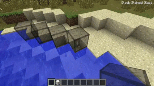 Screenshot Of Video Game Shows Black Stained Glass GIF