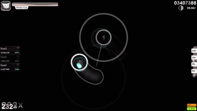 Screenshot Of Video Game With Circles And Numbers GIF