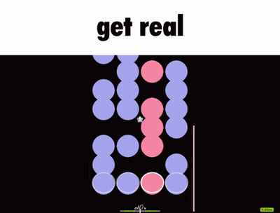 Screenshot Saying Get Real GIF