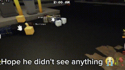 Screenshot Saying Hope He Didn't See Anything GIF