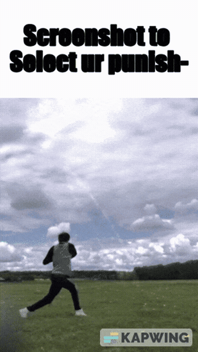 Screenshot To Select Ur Punish Person Running In Field GIF