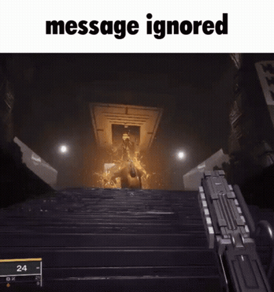 Screenshot Video Game Message Ignored GIF