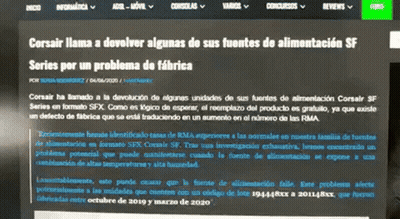 Screenshot Web Page With Spanish Text GIF