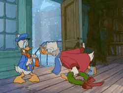 Scrooge Kicking  GIF