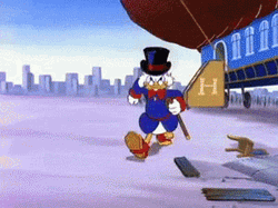 Scrooge Mcduck  Angry Walking GIF