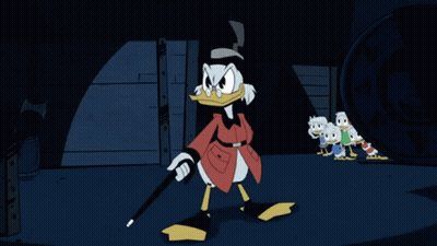 Scrooge McDuck Holding Wand GIF
