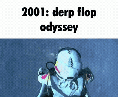 Scuba Diver 2001 Derp Flop Odyssey GIF