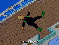 Scuba Diving Fail Homer Simpson GIF