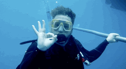 Scuba Diving Okay Burnie Burns GIF