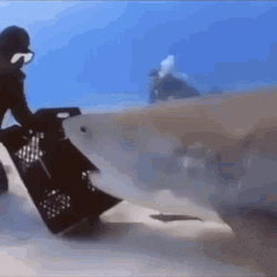 Scuba Diving Shark Rotate Attack GIF