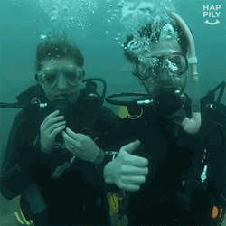 Scuba Diving Thumbs Up GIF