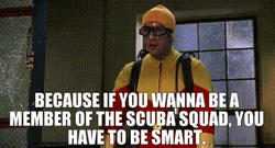 Scuba Steve Explaining GIF