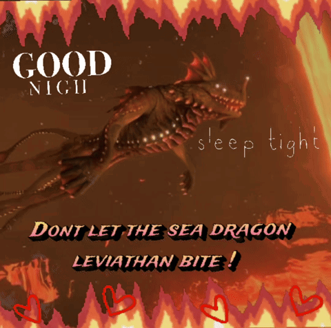 Sea Dragon Saying Good Night GIF
