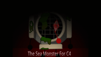 Sea Monster Poster With Compass GIF