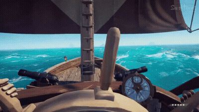 Sea Of Thieves Gameplay In Ocean GIF