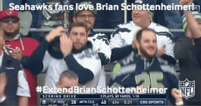 Seahawks Fans Love Brian Schottenheimer # Extendbrianschottenheimer GIF