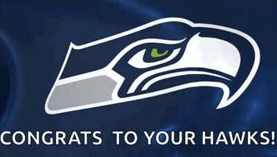 Seahawks Logo With Congrats GIF