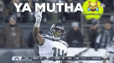Seahawks Player Waving Hand GIF
