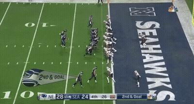 Seahawks Playing Patriots In Football Game GIF