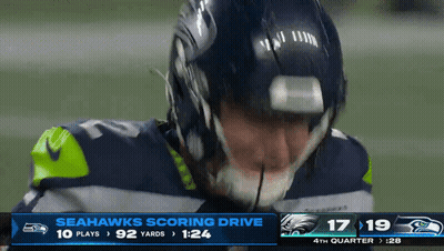 Seahawks Scored Touchdown 4Th Quarter GIF