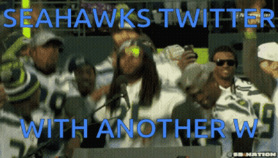 Seahawks Twitter With Another W GIF