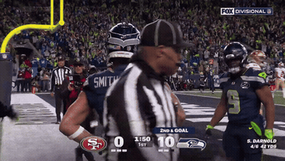 Seahawks Vs 49Ers Football Game On Fox Divisional GIF