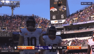 Seahawks Vs Broncos Football Game On CBS GIF
