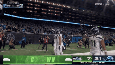 Seahawks Vs Detroit Lions On ESPN GIF