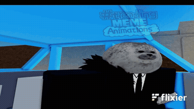 Seal In Suit And Tie Sitting In Car Trending Meme Animations GIF