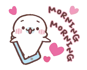 Seal Talking On Phone Morning Sticker