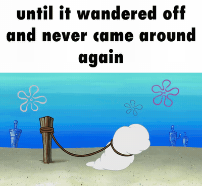Seal Tied To Post Until It Wandered Off And Never Came Around Again GIF