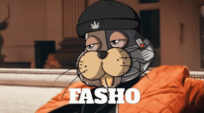 Seal Wearing Marijuana Leaf Hat Saying Fasho GIF