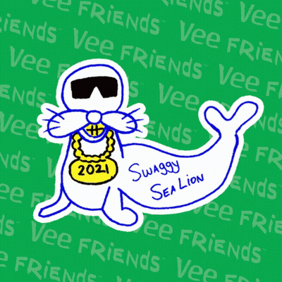 Seal Wearing Sunglasses and Chain 2021