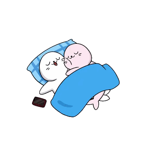 Seals Under Blanket With Phone Sticker