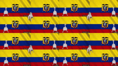 Seamless Ecuador Flag Pattern Makeagif