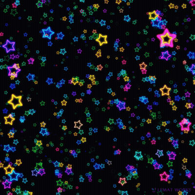 Seamless Pattern Of Colorful Stars Saying Learn It Works GIF