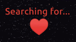 Searching For Love Red Heart Mobile Art GIF