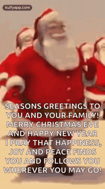 Seasons Greetings Merry Christmas Eve Happy New Year GIF