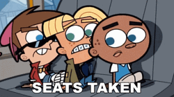 Seats Take You Cant Sit With Us GIF