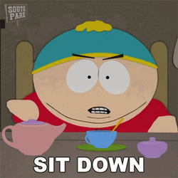 Seats Taken Eric Cartman South Park GIF