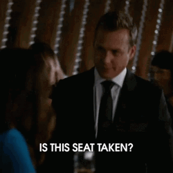Seats Taken Suits TV Series Harvey Specter GIF