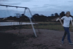 Seats Taken Swing Jump Trick  GIF