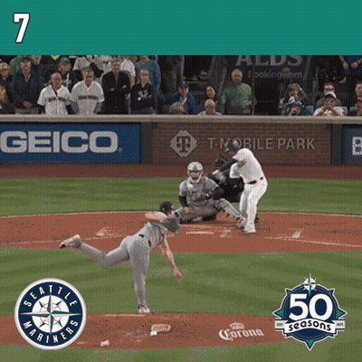 Seattle Mariners Baseball Player Celebrating Home Run GIF