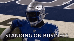 Seattle Seahawks Dk Metcalf Standing On Business GIF