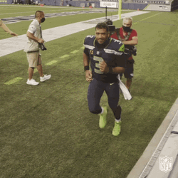 Seattle Seahawks Russell Wilson Lets Go Baby GIF