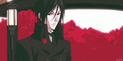 Sebastian Michaelis Anime Red Petals GIF