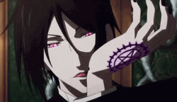 Sebastian Michaelis Black Butler Lick Wrist GIF