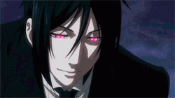 Sebastian Michaelis Black Butler Lips Lick GIF