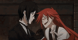 Sebastian Michaelis Grell Sutcliff Poke GIF